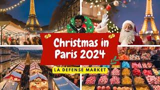 CHRISTMAS MARKET IN PARIS 2024 // AT "LA DEFENSE" #france #paris  #xmas  #vacation #christmas