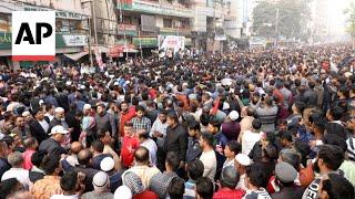 Bangladesh Nationalist Party supporters protest as tensions continue with India