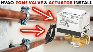 HVAC: Schneider Zone Valve & Actuator Installation For Fan Coil Unit (FCU Zone Valve Soldering)