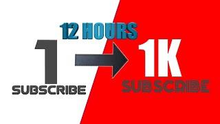 1k Subscribers in 12 hours(Legit Hack) - 2023