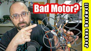 Quadcopter motor won't spin REAL WORLD TROUBLESHOOT