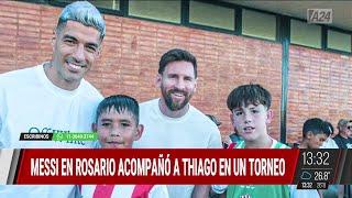  LIONEL MESSI Y LUIS SUÁREZ DISFRUTARON DE UN TORNEO INFANTIL EN ROSARIO