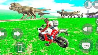 KTM vs Dinosaur Zombie Attack Indian bike driving 3d #indianbikedriving3d #video #cheatcodes