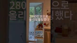 2800만원으로 구옥을 올 리모델링했다 #릴스 #리모델링 #cooking #구옥빌라 #garden #인테리어 #vlog #브이로그