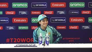 Fatima Sana | Pakistan Player | India Vs Pakistan | ICC Women's T20 World Cup | Pre-Match Press