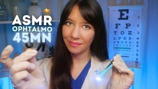 ASMR RP MEDICAL  Ophtalmologue ️ Test de la vue COMPLET (lumière/attention personnelle/visuel)