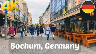 Walking tour in Bochum, Germany 4k 60fps