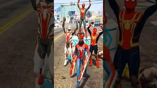 GTA V : SPIDERMAN CHAIN SAVES SPIDERMEN FROM ZOMBIES APOCALYPSE - Coffin Dance Song Cover #shorts