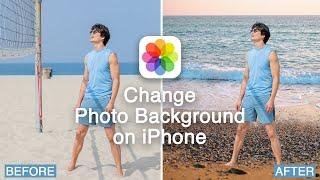 How to Change Photo Background in iPhone! [2023]