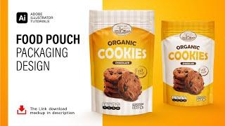 How to Product Packaging Design (Food Pouch) in Adobe Illustrator CC