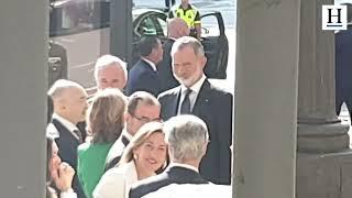 El rey Felipe VI llega al Paraninfo de la Universidad de Zaragoza