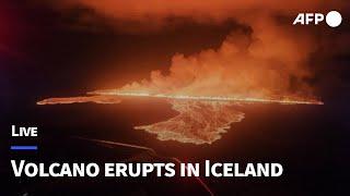 LIVE: Volcano erupts in Iceland, seventh time in a year | AFP