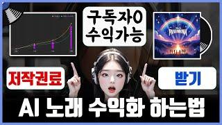 AI 노래 음악 수익화 방법 저작권 등록해서 돈벌기