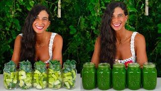 Morning Green Juice for 5-DAYS  How to Batch Juice My Favorite Recipe  Easy Tutorial