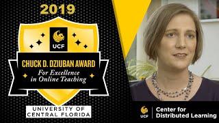 2019 - Jessica Waesche, Ph.D. - Chuck D. Dziuban Award for Excellence in Online Teaching