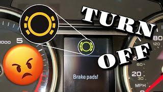 How to Disable Brake Pad Warning Light - ANY CAR!