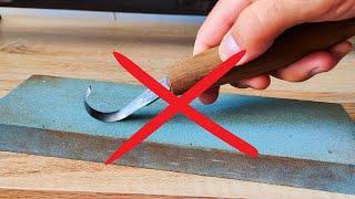 Easy Way to Sharpen Spoon Carving Hook Knife