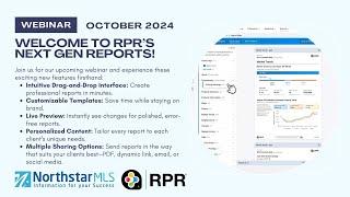 October Webinar: Welcome to RPR's Next Gen Reports Webinar