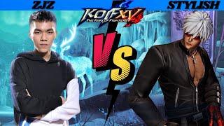 KOFXV ZJZ (Leona, Nakoruru, Chizuru) Vs STYLISH (Ryo/Yashiro, K', Goenitz) #kofxv