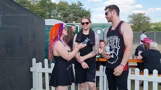 Serena Fox meets members of Sylosis for TotalRock @Bloodstockfestivals 2022