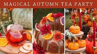 Enchanted Autumn Tea Party ️ Whimsical Fantasy-Inspired Recipes & Decor Ideas for Fall Gatherings