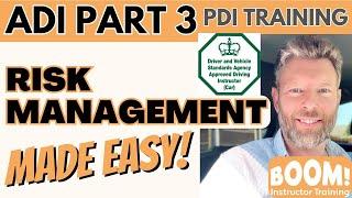 Risk Management advice for PDI's and ADI's