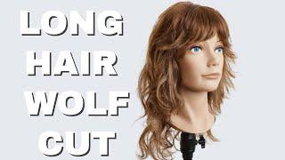 WOLF  CUT TUTORIAL FOR LONG HAIR