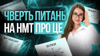 Все про вуглеводи, білки, ліпіди, нуклеїнові кислоти на НМТ + практика НМТ #turbozno #нмт #біологія