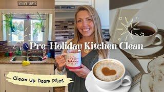 Pre-Holiday the Kitchen Fly Lady Method | Clean up Doom Piles