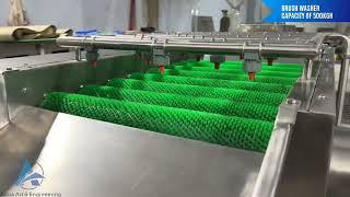 Brush Roller Washing Machine | Inline Brush Roller Washer | Vegetable Washer Machine | Fruit Washer