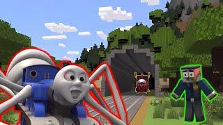 Cursed Thomas The Spider VS Choo Choo Charles Train | Minecraft Animation