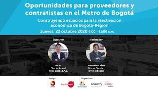 Webinar| Oportunidades para proveedores y contratistas en el Metro de Bogotá