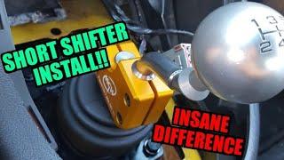 INSTALLING MY NEW SHORT SHIFTER!!! (MGW Short Shifter, The difference is insane!!!)