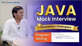 Java Mock Interview | Freshers Java Technical Round | JavaScript, Angular, Hackathon | Kiran Sir