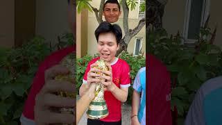 LNS - Ai hát hay hơn || Messi vs Ronaldo microphone battle #shorts