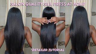 *DETAILED DIY SILK PRESS ON NATURAL HAIR | SALON QUALITY RESULTS