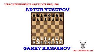 Garry Kasparov vs Artur Yusupov | Epic Chess Battle | 1981