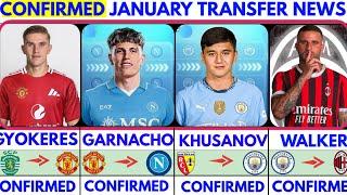 THE LATEST CONFIRMED TRANSFER NEWS AND RUMOURS TRANSFERS WINTER 2025|Khusanov️Garnacho️Walker️