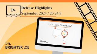 September 2024/20.24.9 Release Highlights Video