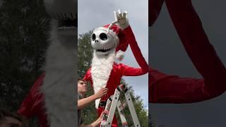 13' Jack Skellington SANDY CLAWS Transformation! #HomeDepot #NightmareBeforeChristmas #Animatronics