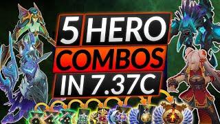 5 HERO COMBOS IN PATCH 7.37c - The Best LANE and GAME Combos - Dota 2 Meta Guida