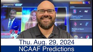 NCAAF Picks (8-29-24) Thursday Free College Football Predictions - Today's CFB Plays & Betting Lines