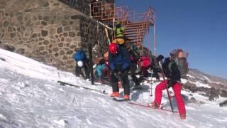 Mt damavand 2015, ski climb in 60km wind - 2015