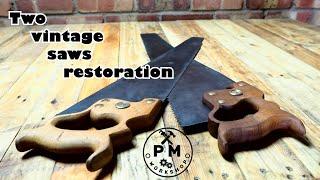 Antique hand saws restoration (Spear&Jackson and Disston)