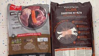 Wellness core digestive health for dogs VS. Orijen