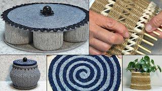 3 INCREDIBLE IDEAS with fabric cord and yarn, very simple and beautiful!