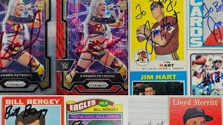 My Weekly TTM Autograph Haul #35 - 7 Returns (Karmen Petrovic, Jim Hart, Bill Bergey & more)