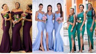 Latest Elegant Bridesmaid Dresses || Beautiful outfit Style ideas for Bridesmaids #2024