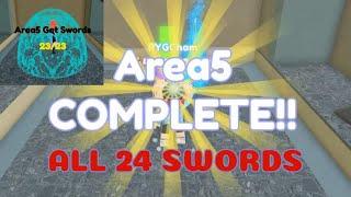 How to Get ALL 24 SWORDS in AREA 5 Find The Swords Roblox