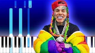 6IX9INE - GOOBA (Piano Tutorial)